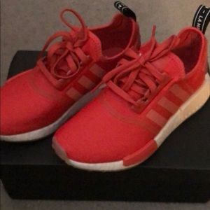 Red NMD R1 adidas shoes size 7 women